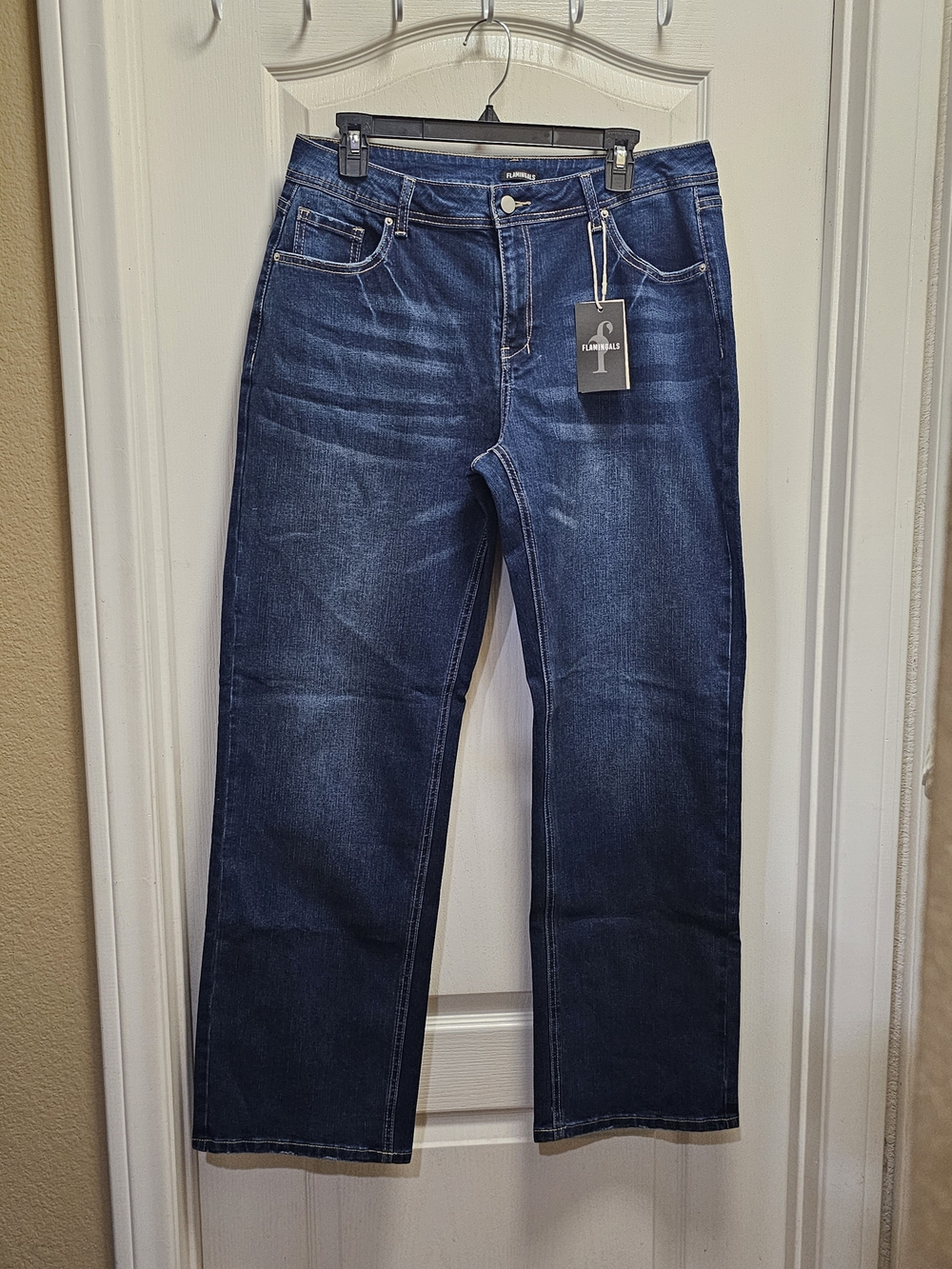 Flamingals Dark Blue Jeans with Comfortable Straight Fit